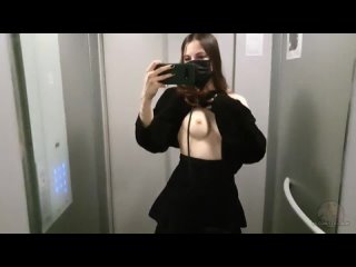 some fun in the elevator [f] rate the girl