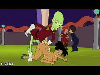 [futurama] amy and kroker's private party inspired leela and nibbler